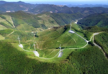 강원도 태백시 하사미 풍력발전단지 조감도. [사진=코오롱글로벌]